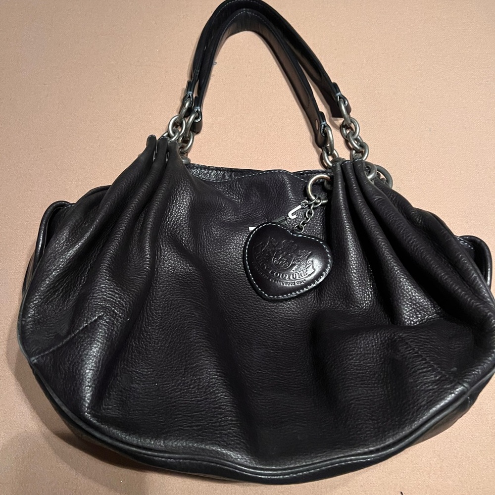 Vintage Juicy Couture Black Leather Women's Bag